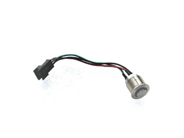 Druckknopf Edelstahl mit LED Ringbeleuchtung